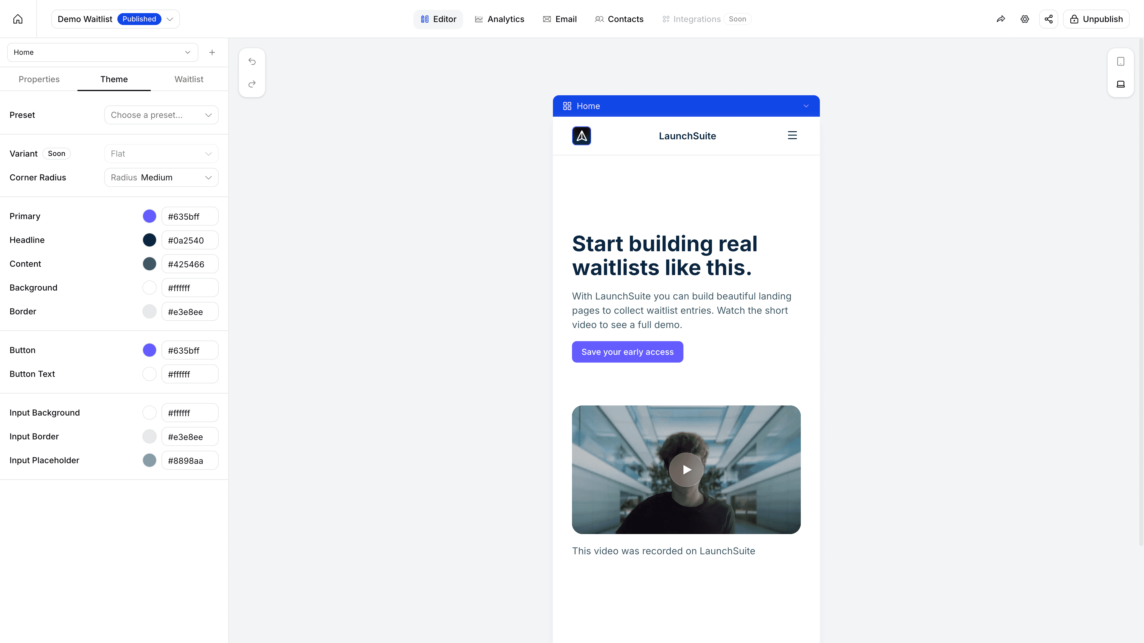 Waitlist builder product demo